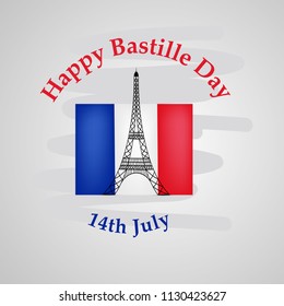 Illustration of background for France Bastille Day