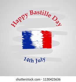Illustration of background for France Bastille Day