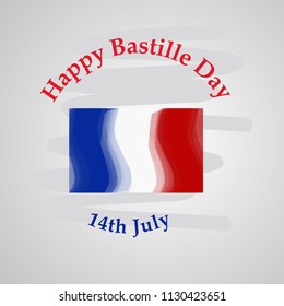 Illustration of background for France Bastille Day