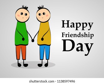 Illustration of background for Friendship Day