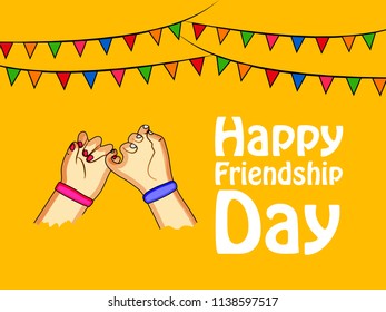 Illustration of background for Friendship Day