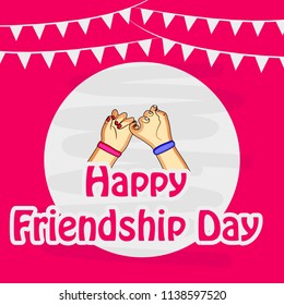 Illustration of background for Friendship Day