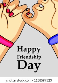 Illustration of background for Friendship Day