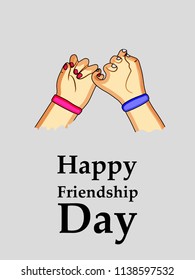 Illustration of background for Friendship Day