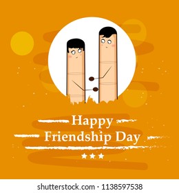 Illustration of background for Friendship Day