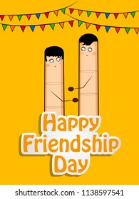 Illustration of background for Friendship Day