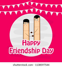 Illustration of background for Friendship Day