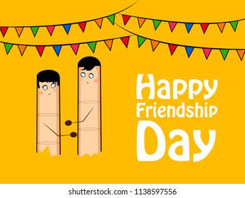 Illustration of background for Friendship Day