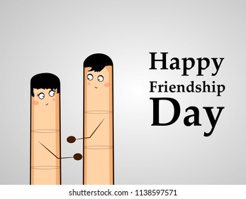Illustration of background for Friendship Day