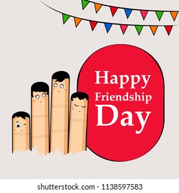 Illustration of background for Friendship Day