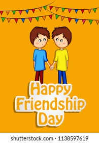 Illustration of background for Friendship Day