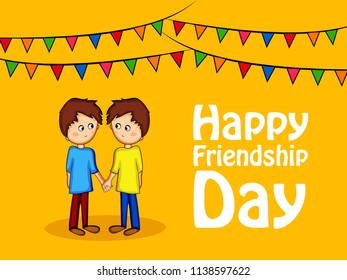 Illustration of background for Friendship Day
