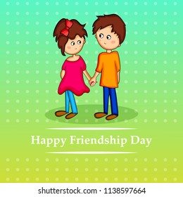 Illustration of background for Friendship Day