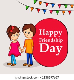 Illustration of background for Friendship Day