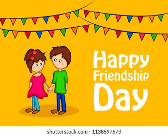 Illustration of background for Friendship Day