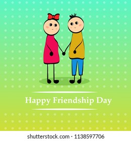 Illustration of background for Friendship Day