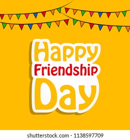 Illustration of background for Friendship Day