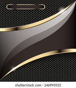 illustration background with a gold stripe and grid