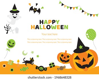 Illustration background of the Halloween