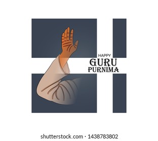 illustration of a Background for Happy Guru Purnima.