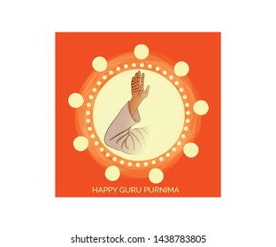 illustration of a Background for Happy Guru Purnima.