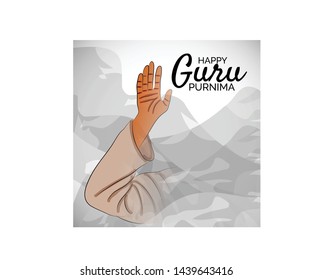illustration of a Background for Happy Guru Purnima.