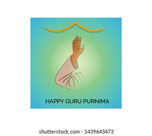 illustration of a Background for Happy Guru Purnima.