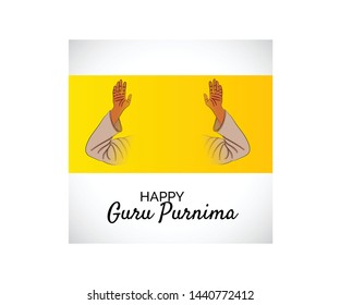 illustration of a Background for Happy Guru Purnima.