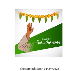 illustration of a Background for Happy Guru Purnima.