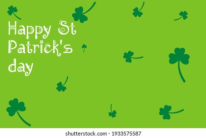 Illustration background happy St Patrick's day