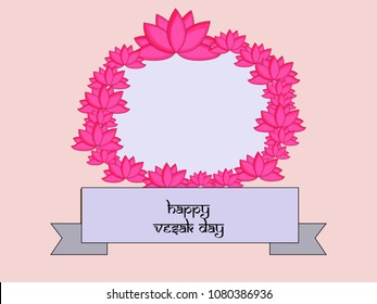 Illustration of background for Hindu Buddhism festival Buddha Purnima