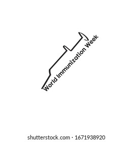 Illustrationshintergrund für Weltimpfungswochenmoment