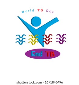 imagen de fondo de ilustración del momento del día mundial de la tuberculosis, imagen de diseño artístico