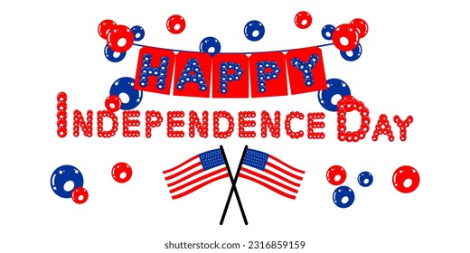  Illustration background of independence day of America