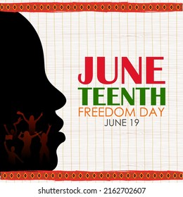 Illustration Of Background For Juneteenth National Independence Day Also Known As Black Independence Day A Federal Holiday In The United States 