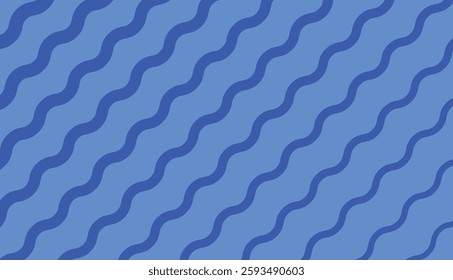 Illustration background line wave wiggle unique design with blue background