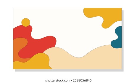 Illustration background liquid retro unique design abstract