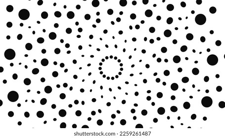 Illustration background with lots of black spots. Perfect for wallpapers, banners, website backgrounds and more.