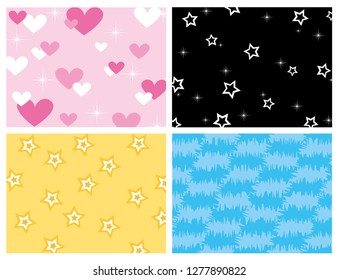 Illustration background, love, star