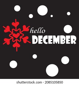 illustration background of month december