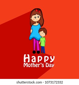 Illustration of background for Mother's Day