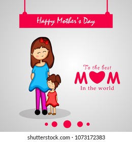 Illustration of background for Mother's Day