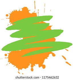 illustration. Background of multi-colored blots of ink