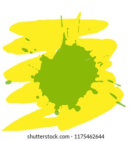 illustration. Background of multi-colored blots of ink