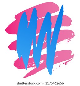 illustration. Background of multi-colored blots of ink