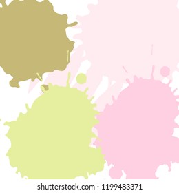 illustration. Background of multi-colored blots of ink
