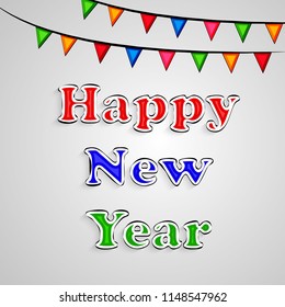 Illustration of background for New Year