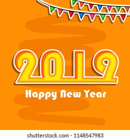 Illustration of background for New Year