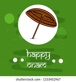 Illustration of background for the ocassion of Hindu festival Onam celebrated in India