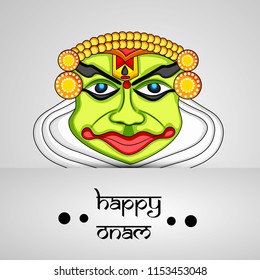 Illustration of background for the ocassion of Hindu festival Onam celebrated in India